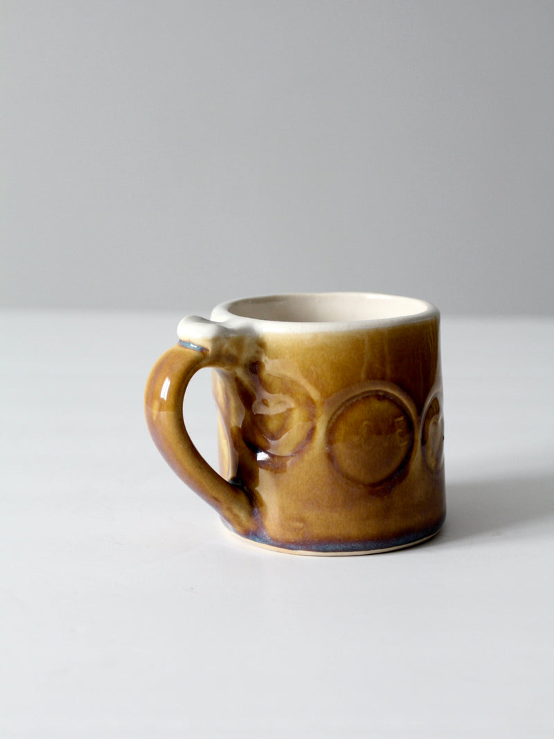 vintage studio pottery mug