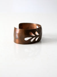 vintage copper cuff bracelet