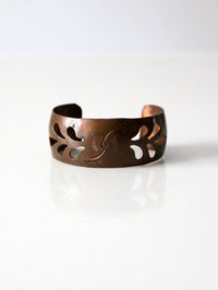 vintage copper cuff bracelet