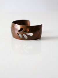 vintage copper cuff bracelet