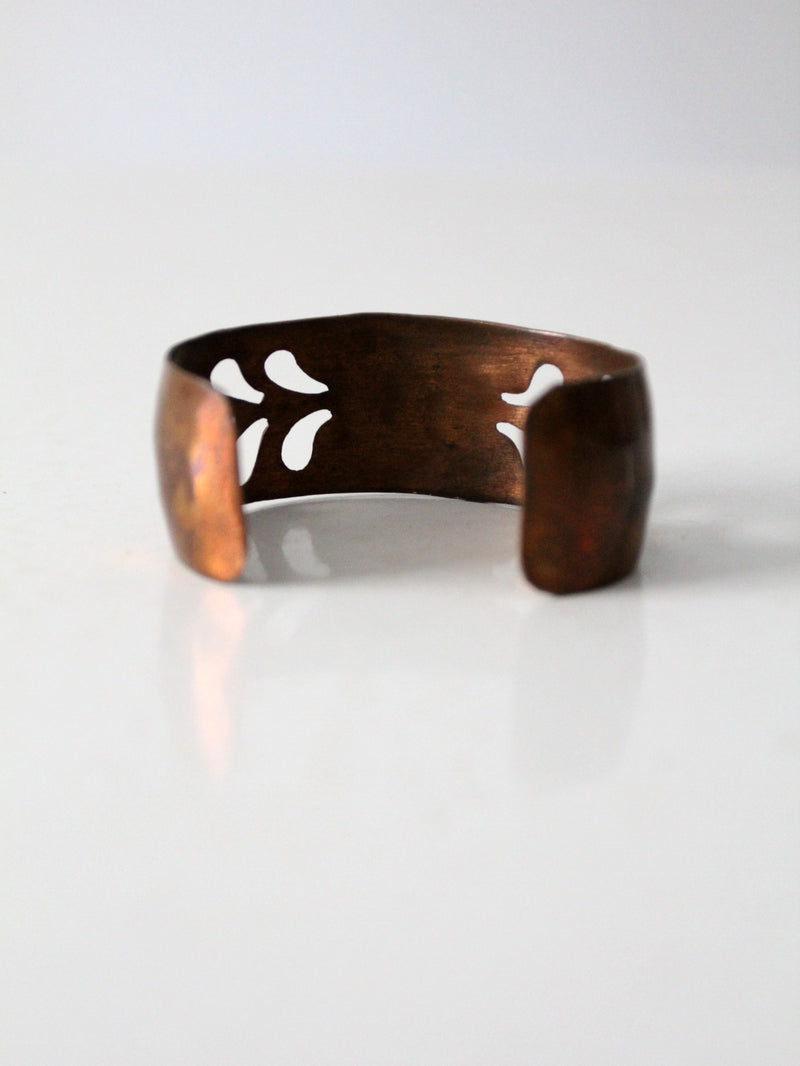 vintage copper cuff bracelet