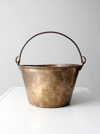 antique brass kettle