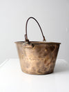 antique brass kettle