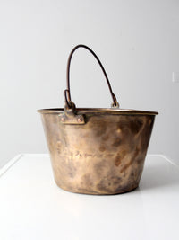 antique brass kettle