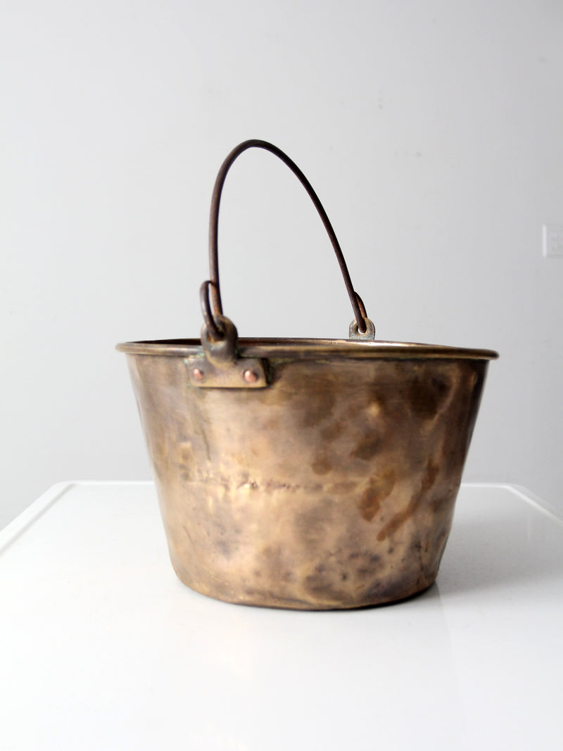 antique brass kettle