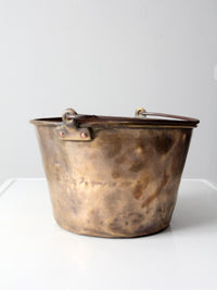 antique brass kettle