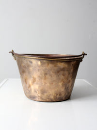 antique brass kettle