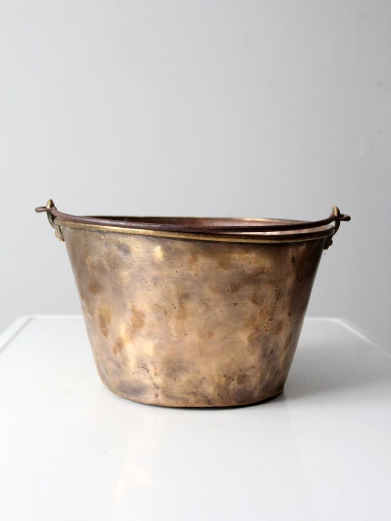 antique brass kettle