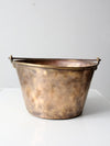antique brass kettle