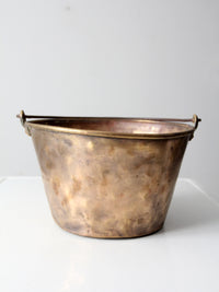 antique brass kettle