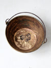 antique brass kettle