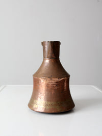 antique hammered copper pitcher