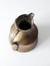 antique hammered copper pitcher