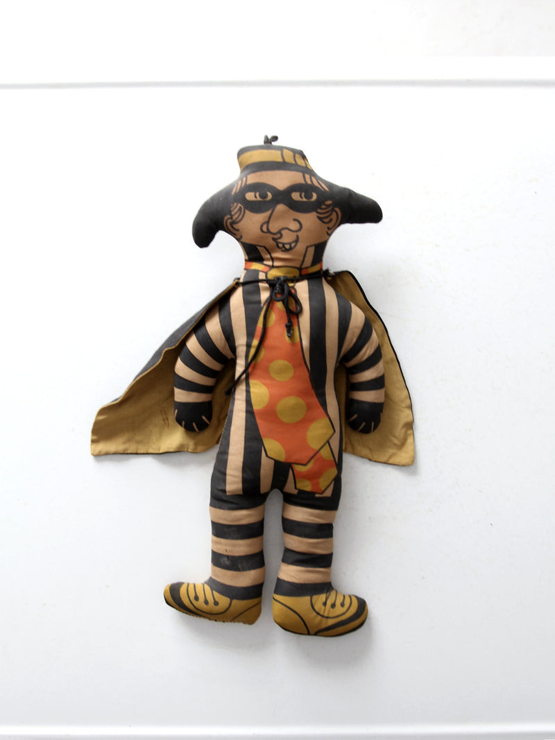 vintage 70s McDonald's Hamburglar doll