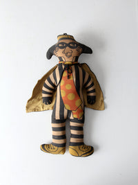 vintage 70s McDonald's Hamburglar doll