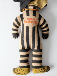 vintage 70s McDonald's Hamburglar doll