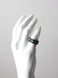 vintage sterling silver and turquoise ring