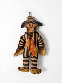 vintage 70s McDonald's Hamburglar doll