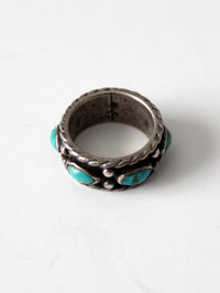 vintage sterling silver and turquoise ring