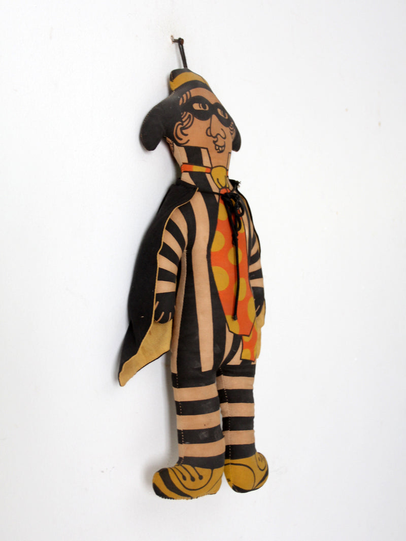 vintage 70s McDonald's Hamburglar doll