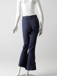 vintage 70's Sears pull on bell bottom jeans, 27 x 30