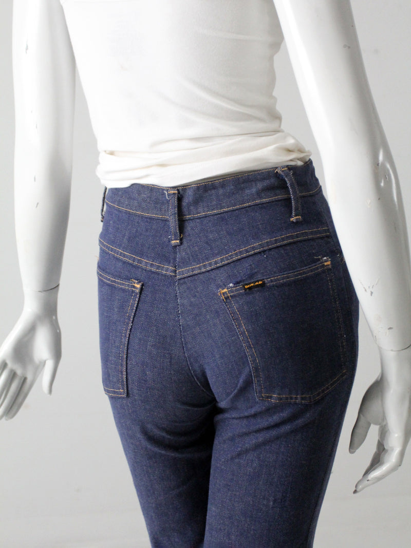vintage 70's Sears pull on bell bottom jeans, 27 x 30