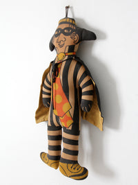 vintage 70s McDonald's Hamburglar doll