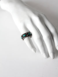 vintage sterling silver and turquoise ring