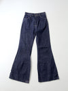 vintage 70's Sears pull on bell bottom jeans, 27 x 30