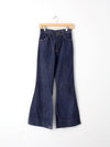 vintage 70's Sears pull on bell bottom jeans, 27 x 30