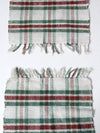 vintage plaid accent rugs pair