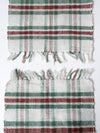 vintage plaid accent rugs pair