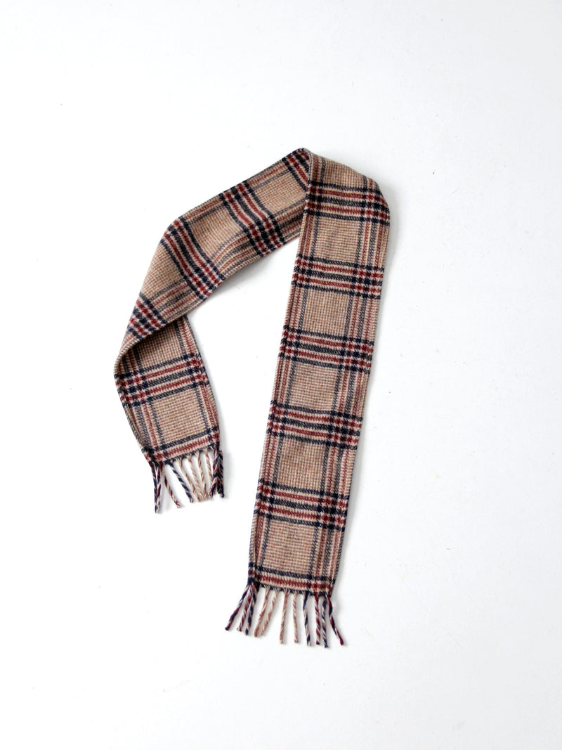 vintage plaid scarf