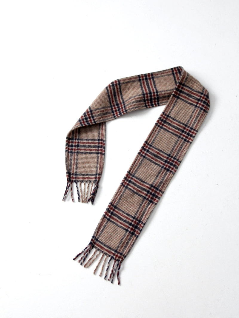 vintage plaid scarf