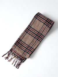 vintage plaid scarf