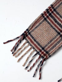vintage plaid scarf