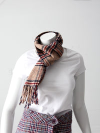 vintage plaid scarf