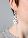 vintage abstract drop earrings