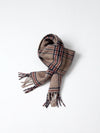 vintage plaid scarf