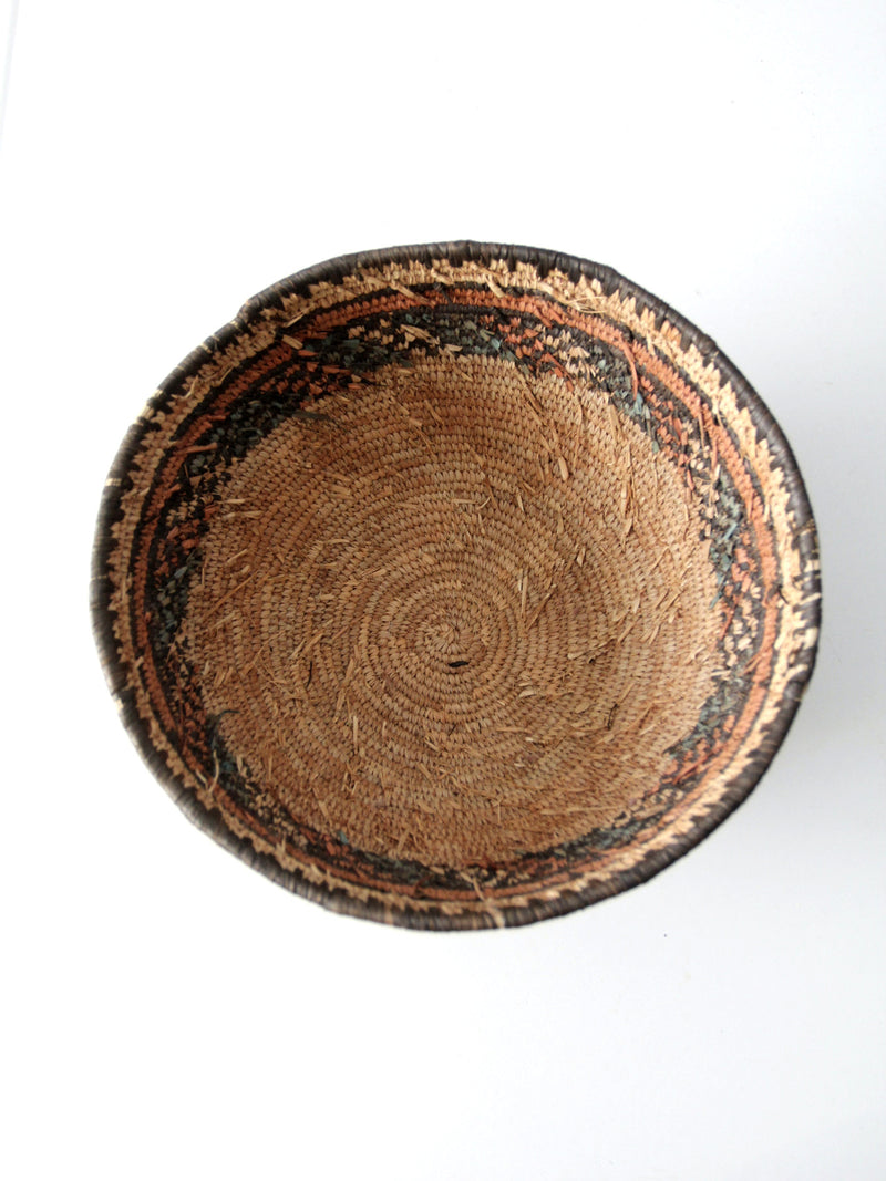 vintage coiled basket