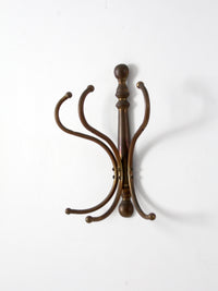 vintage brass hanging coat rack