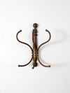 vintage brass hanging coat rack