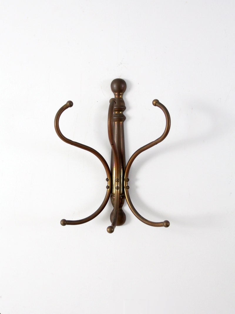 vintage brass hanging coat rack – 86 Vintage