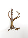 vintage brass hanging coat rack