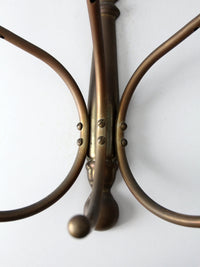 vintage brass hanging coat rack