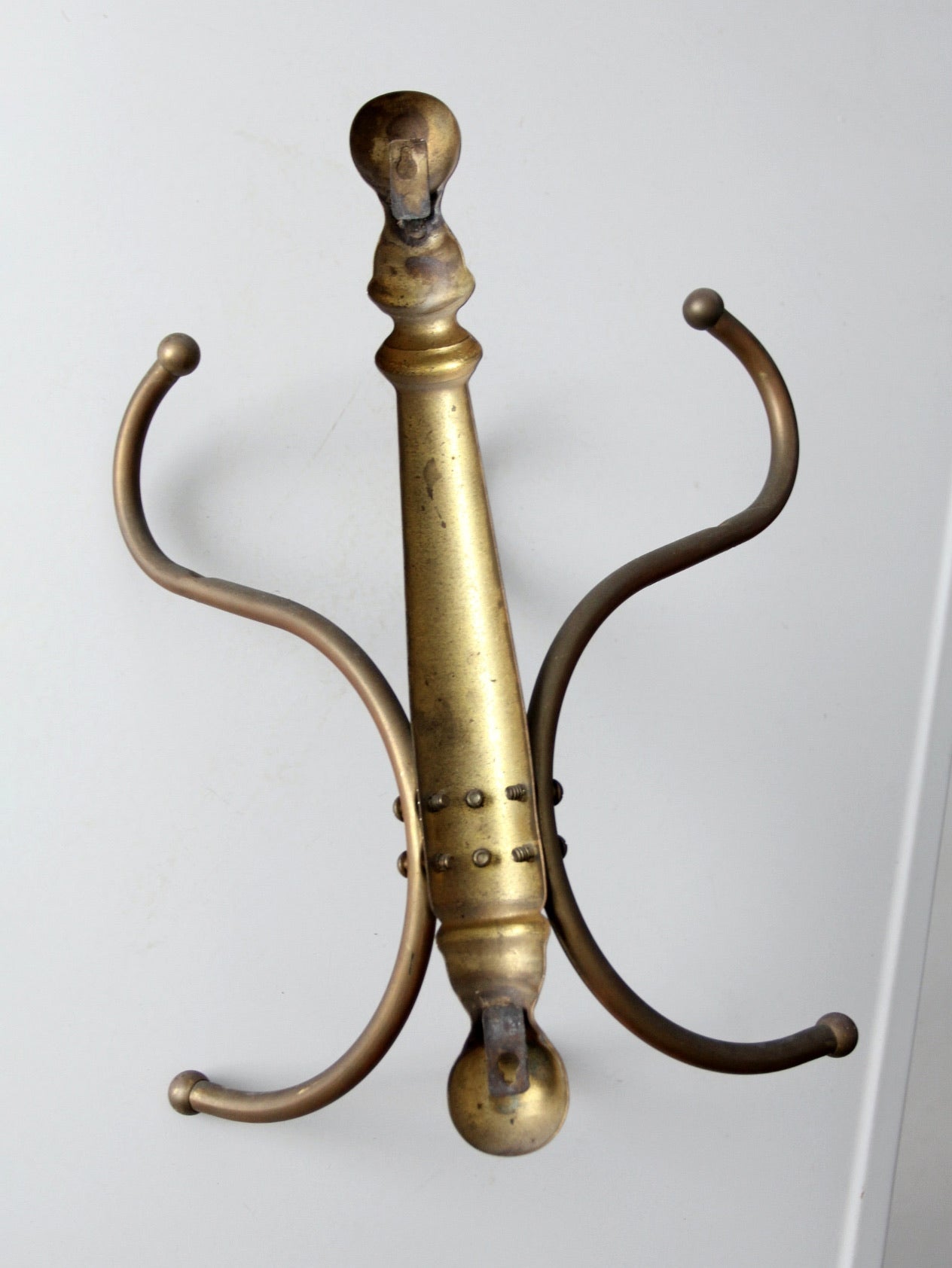 vintage brass hanging coat rack – 86 Vintage