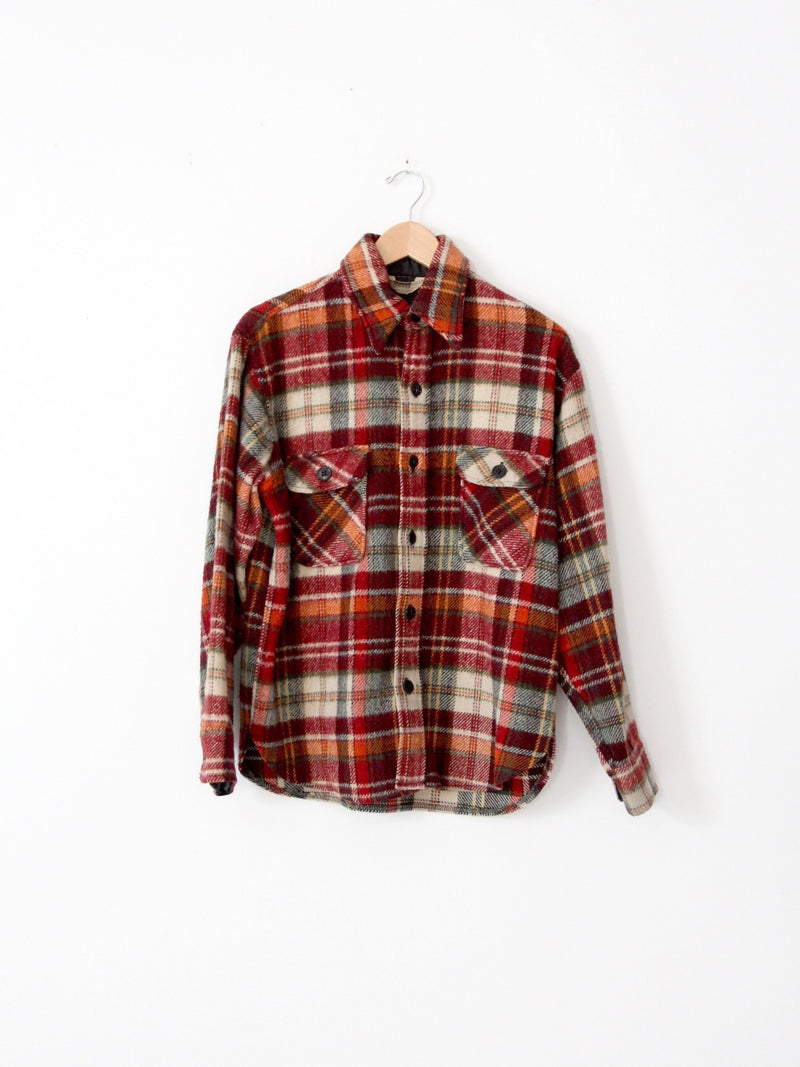 vintage Montgomery Ward plaid shirt jacket