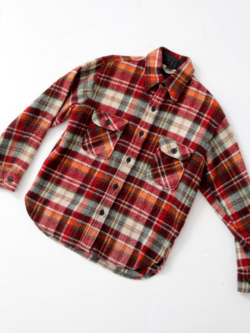 vintage Montgomery Ward plaid shirt jacket