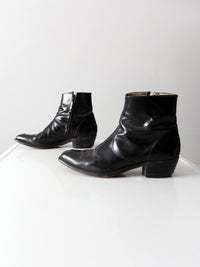 vintage black men's half boots