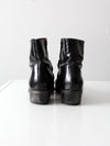 vintage black men's half boots